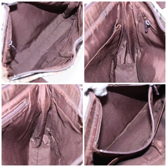 BURBERRY Nova Check Tote Bag Canvas Beige Auth 91273 - Picture 15 of 16